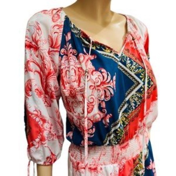 Cache, Striking Mini Dress,Lightweight, Elastic Waist,Excellent w/Boots,Size M - Picture 3 of 11